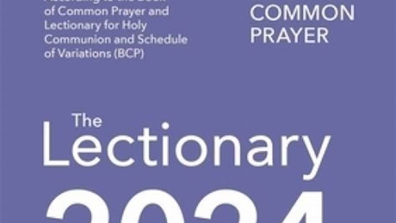 Anglican Lectionary Readings 2024