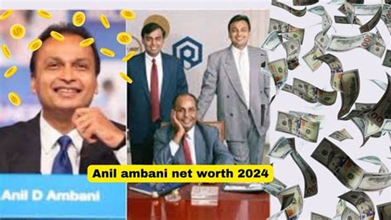 Anil Ambani Net Worth 2024