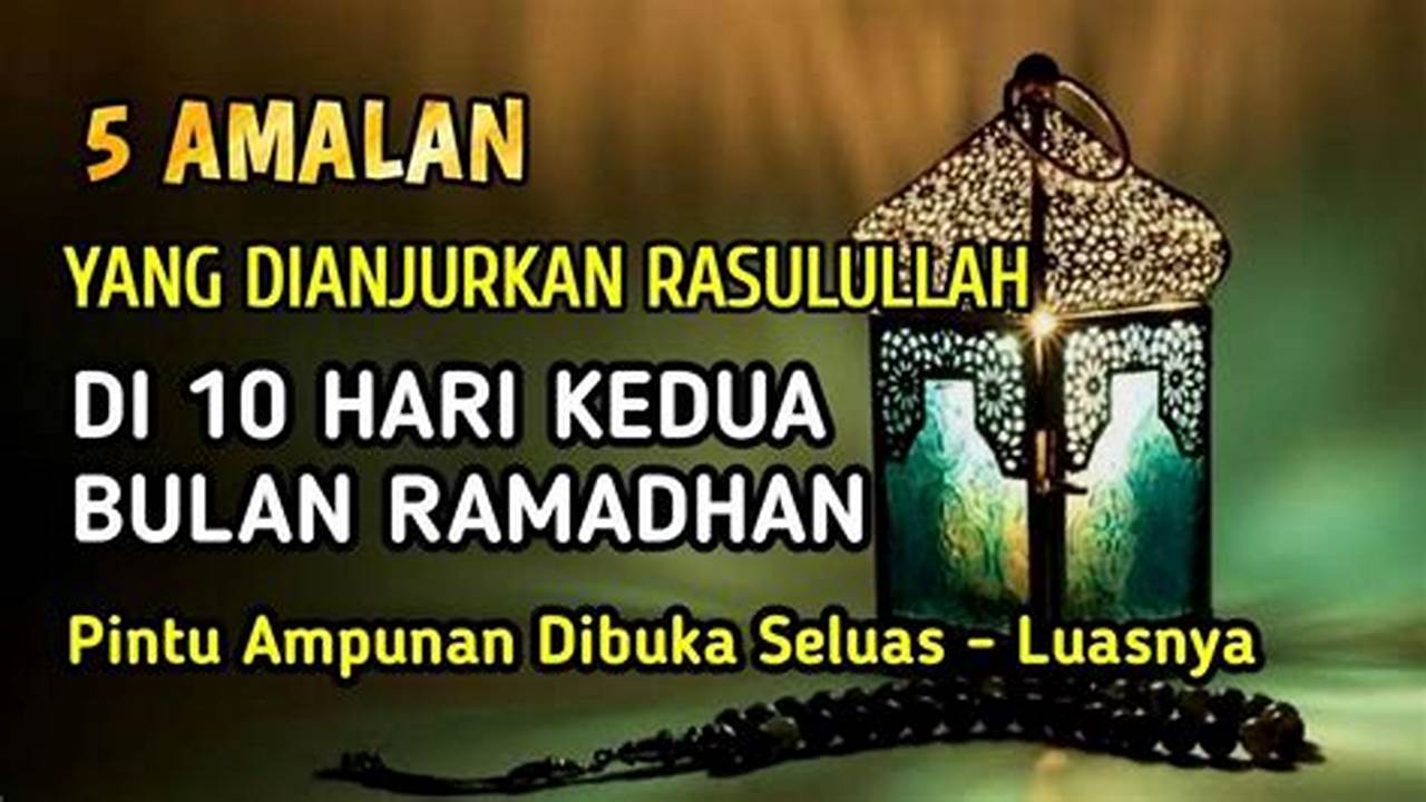Anjuran Rasulullah, Ramadhan