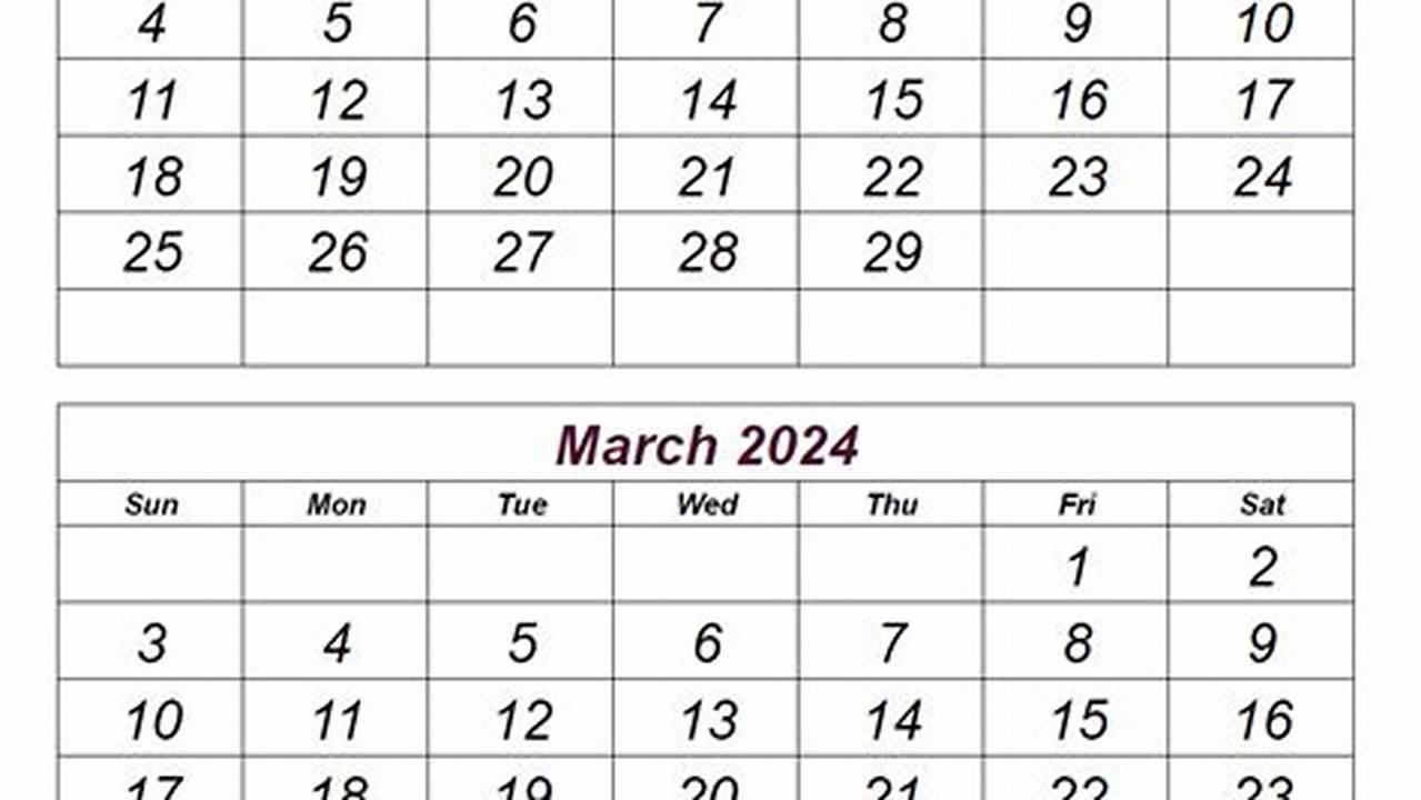 Annually In February Or March, 2024