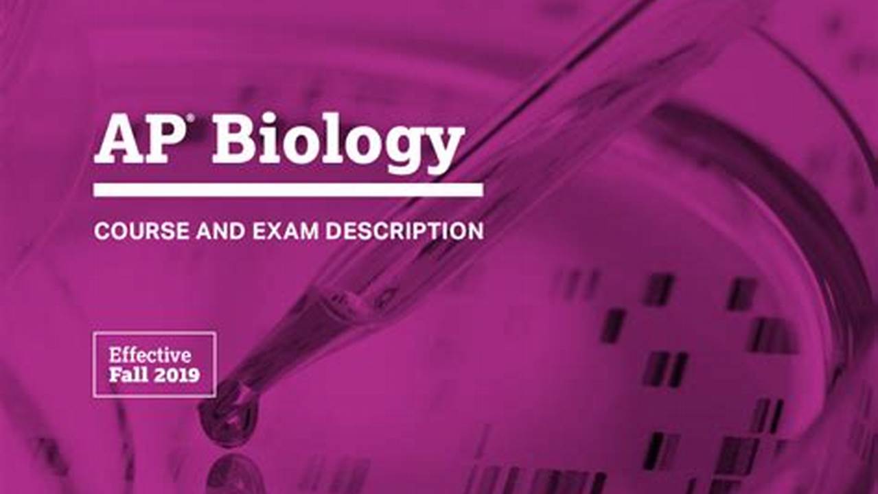 Ap Biology Course And Exam Description 2024