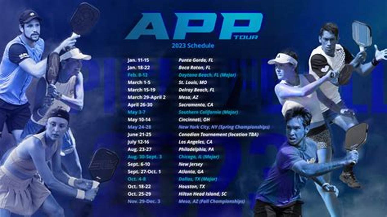 App Tournament Schedule 2024