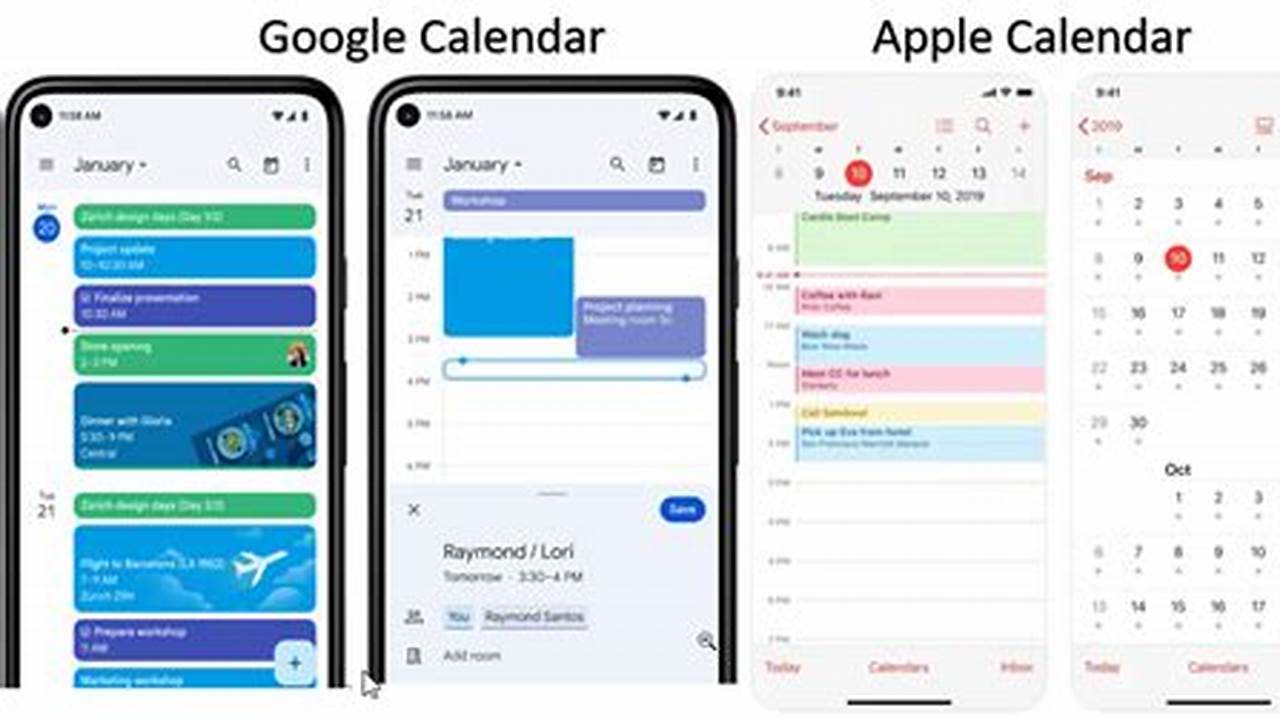 Apple Calendar Vs Google Calendar