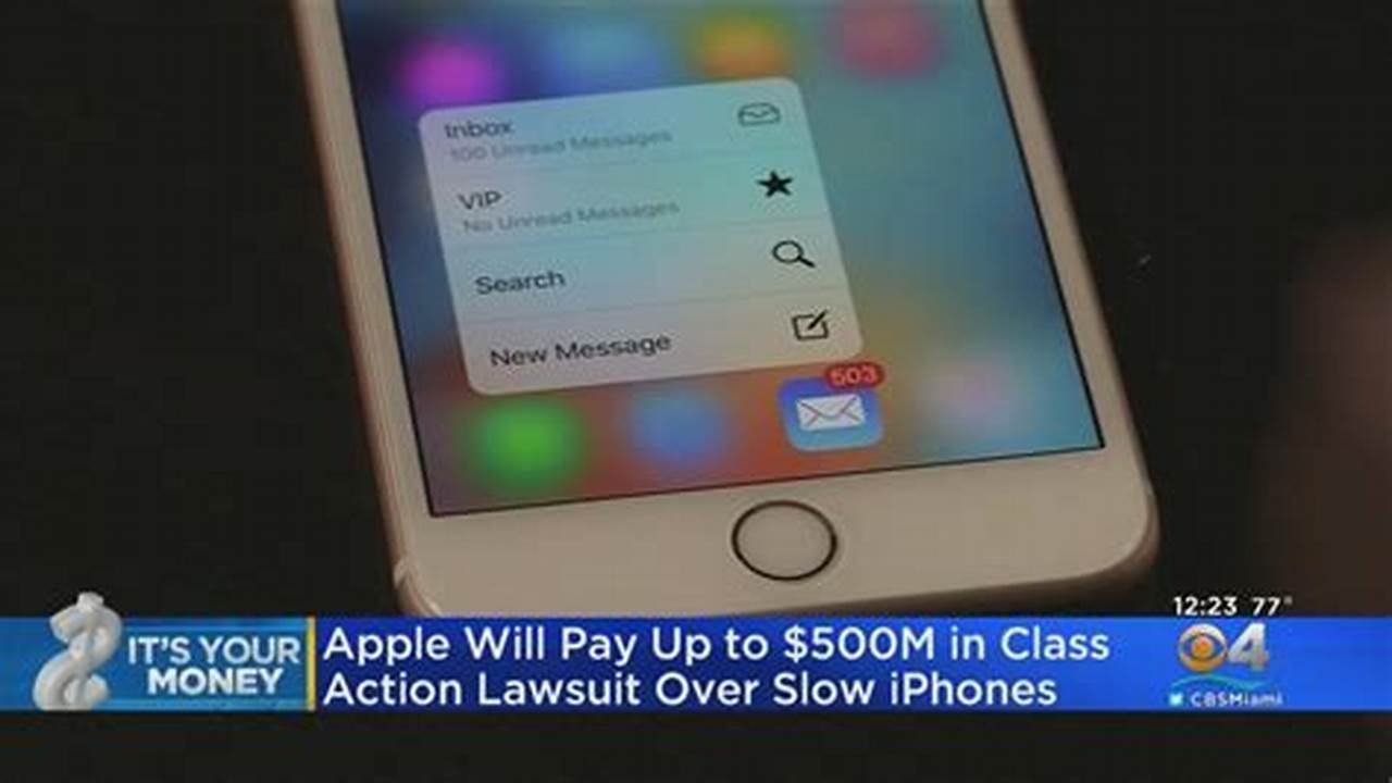 Apple Class Action Lawsuit 2024 Charger