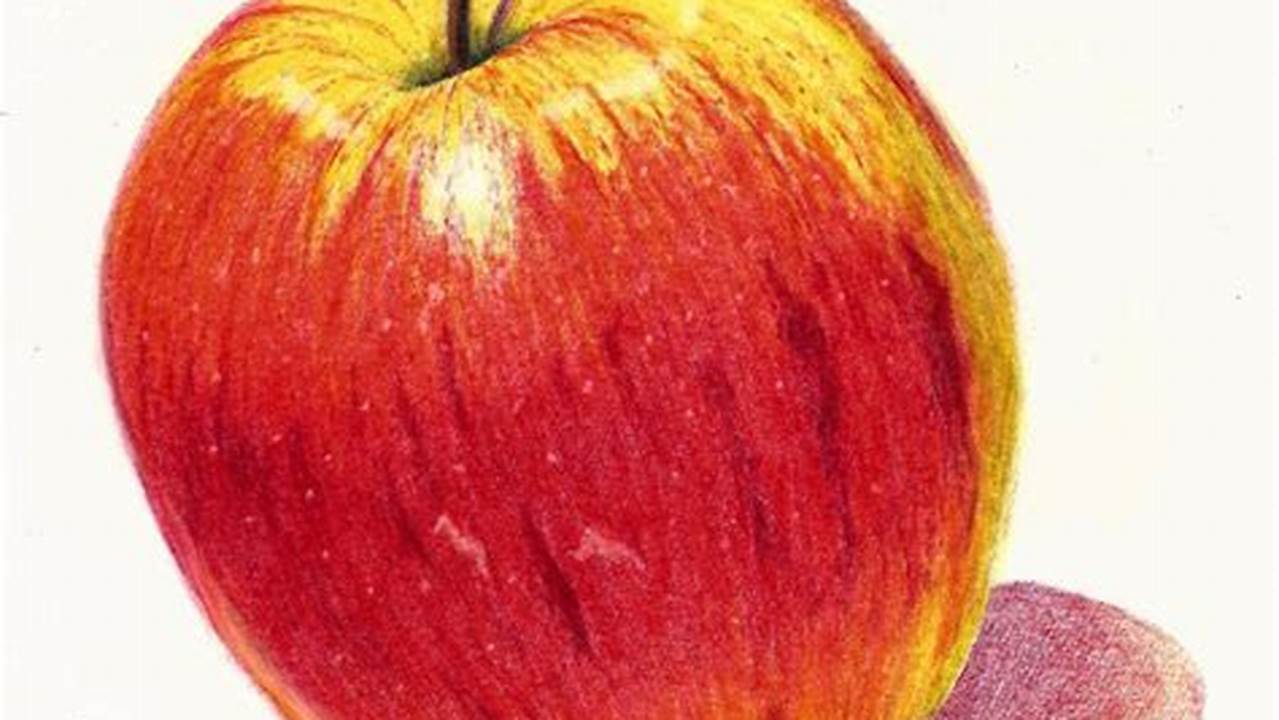 Apple Colour Pencil Drawing: A Step-by-Step Guide