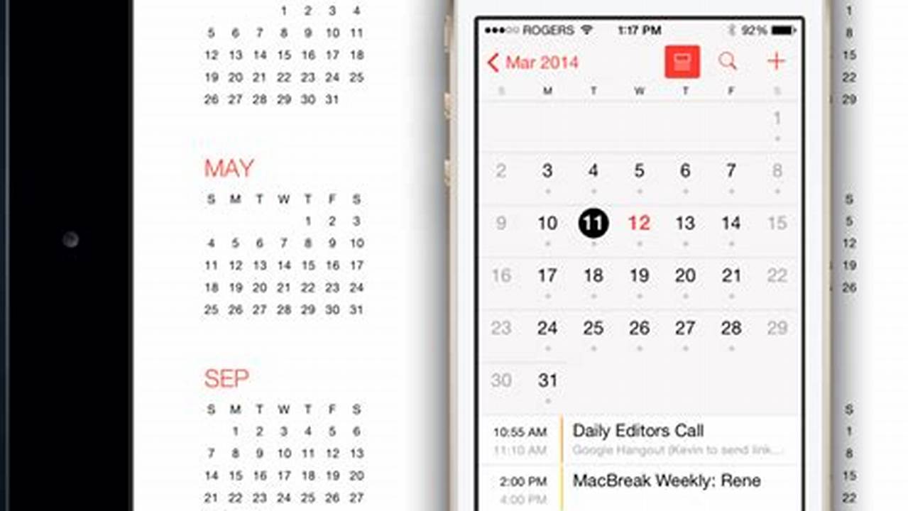 Apple Digital Calendar