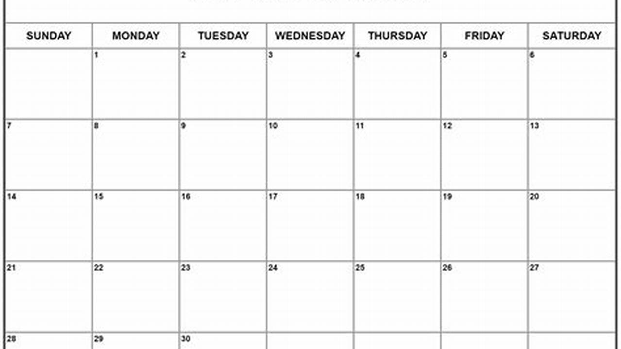 April 2024 Calendar Page Printable Free Job
