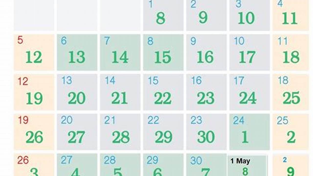 April 2024 Calendar Ramadan Mubarakan Full