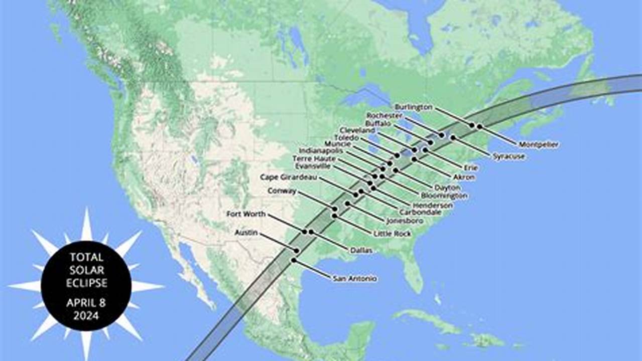 April 8th 2024 Eclipse Path What Time And Date Does It