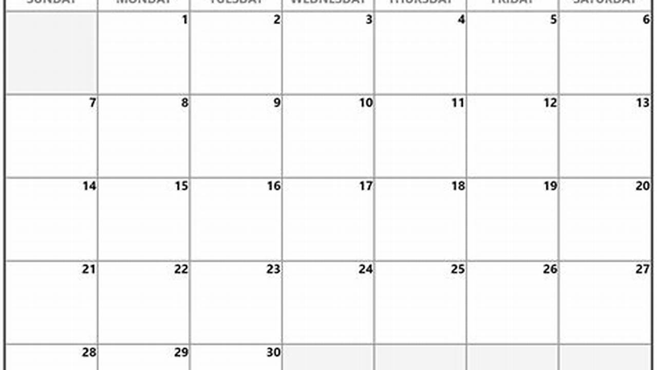 April Calendar 2024 Printable Free Download