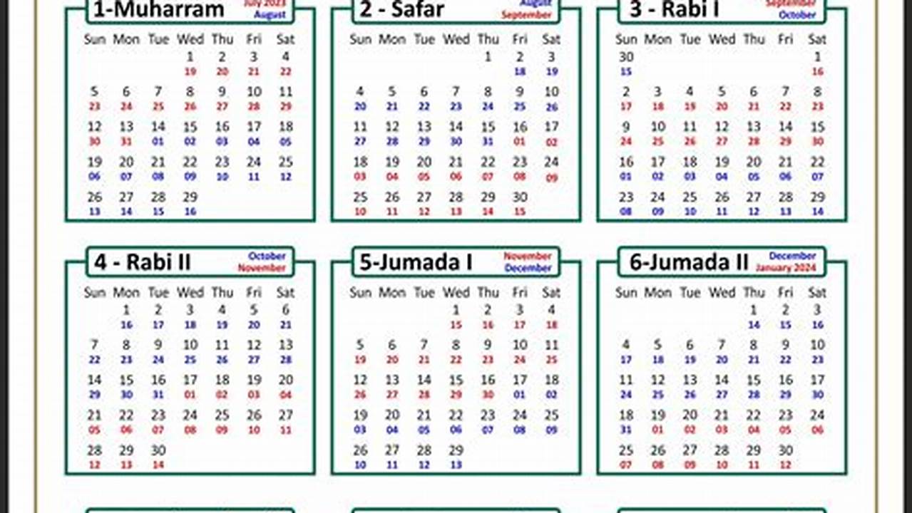 Arabic Hijri To English Calendar