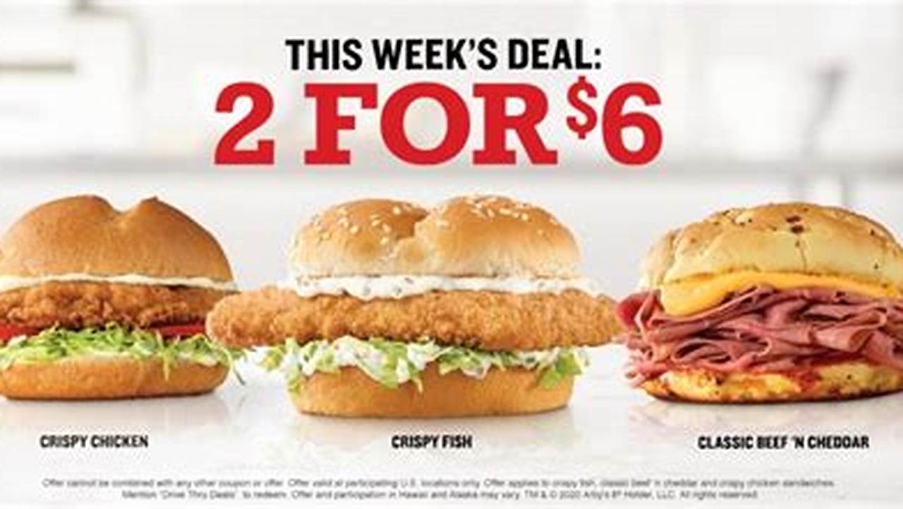 Arby's Specials July 2024