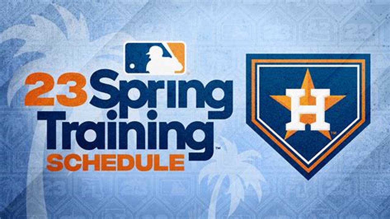 Astros Spring Training 2024