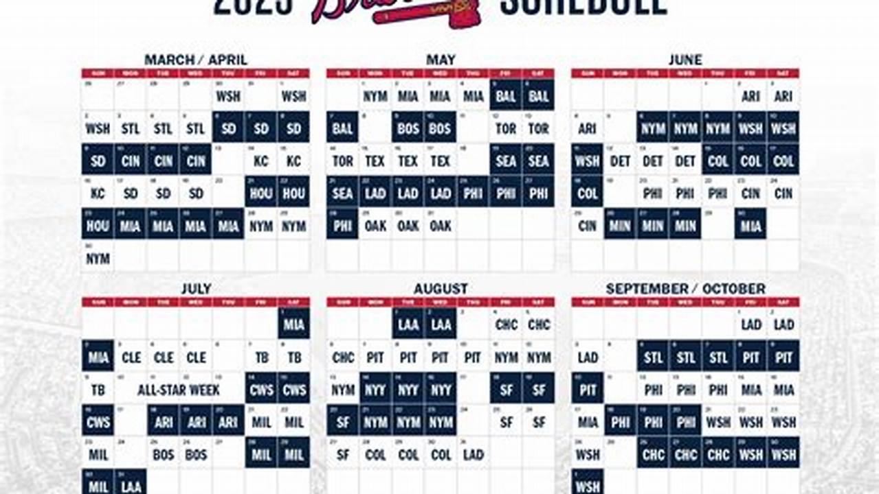 Atlanta Braves 2024 Home Schedule