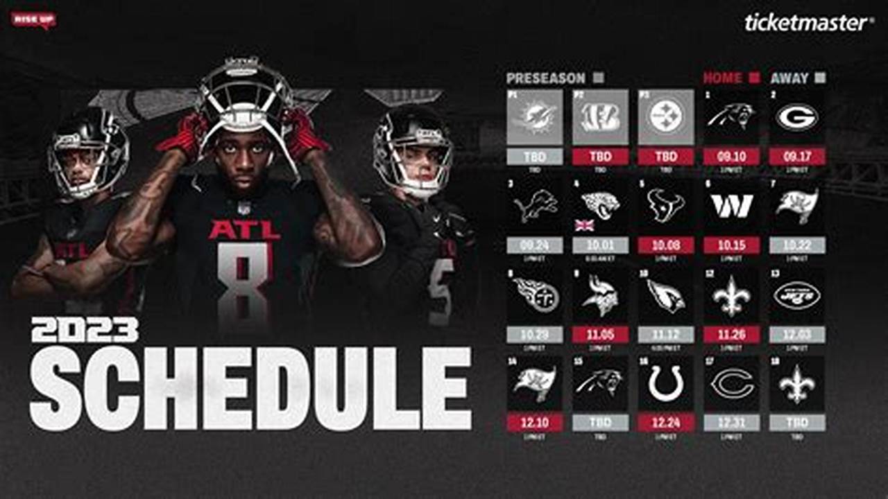 Atlanta Falcons 2024-2024 Schedule Season