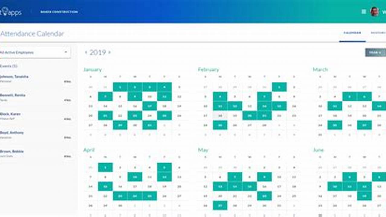 Attendance Calendar App