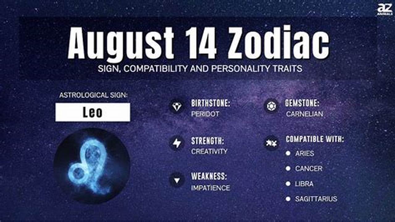 August 14 Zodiac Sign 2024