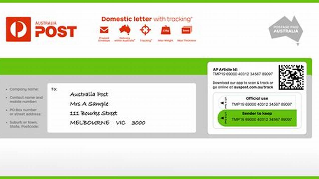 Australia Post Tracking Cost