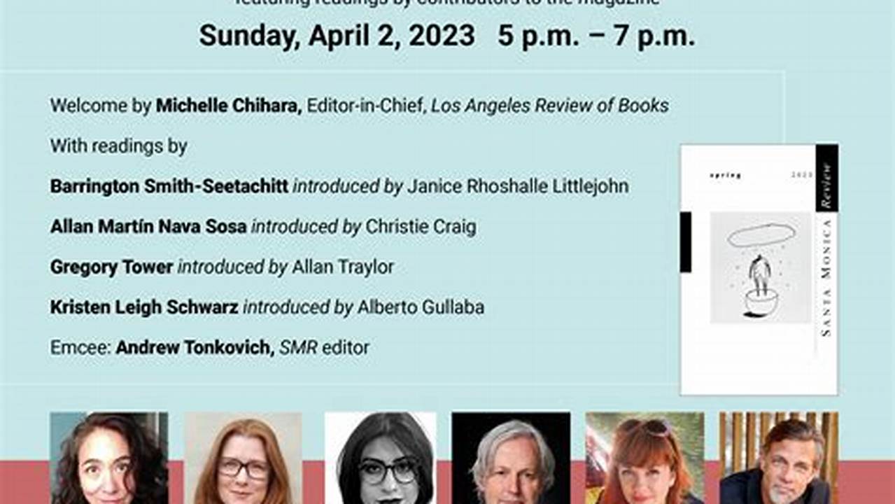 Author Readings Celebrate Release Of Spring 2024 Santa Monica Review., 2024