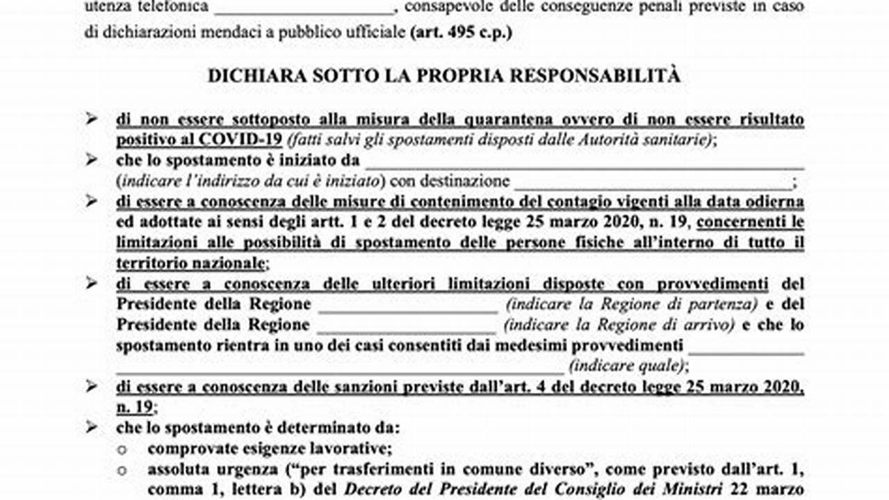 Autodichiarazione Art 1 Commi 14 15 Dl 41 2021 Modello