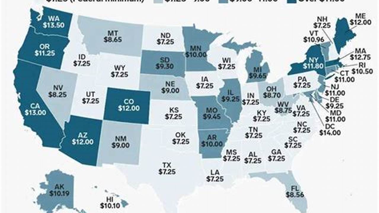 Average Minimum Wage Usa 2024