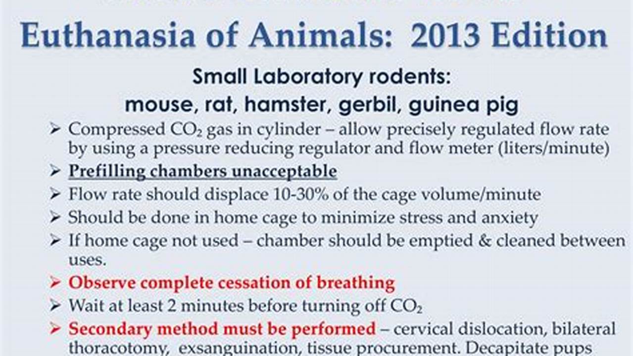 Avma Euthanasia Guidelines 2024