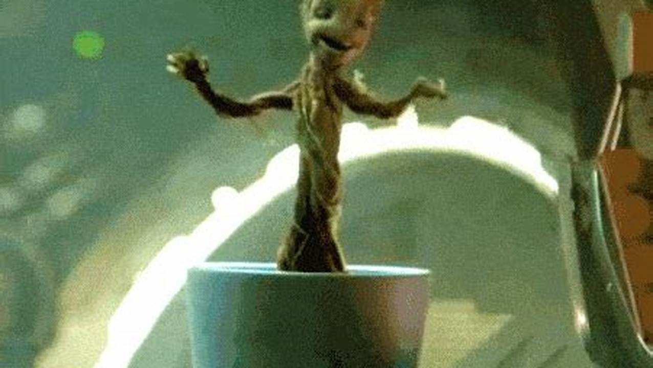 Baby Groot Dancing Gif