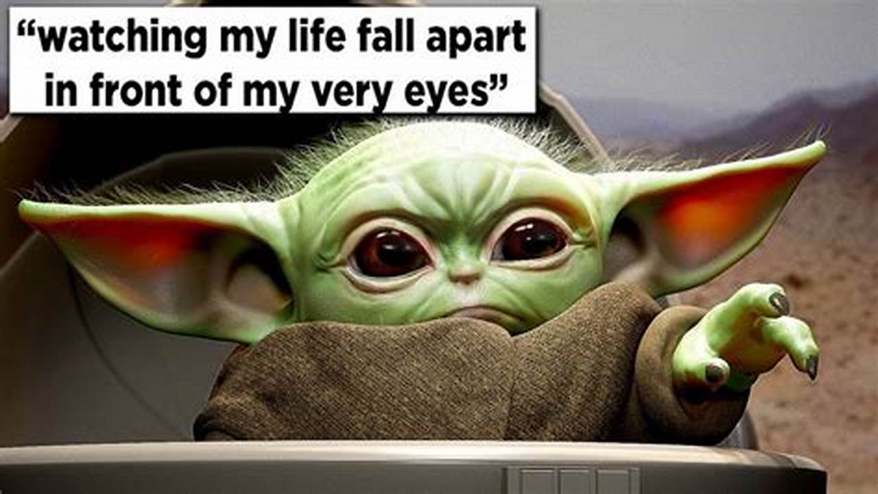Baby Yoda Funny Meme 2024 Calendar