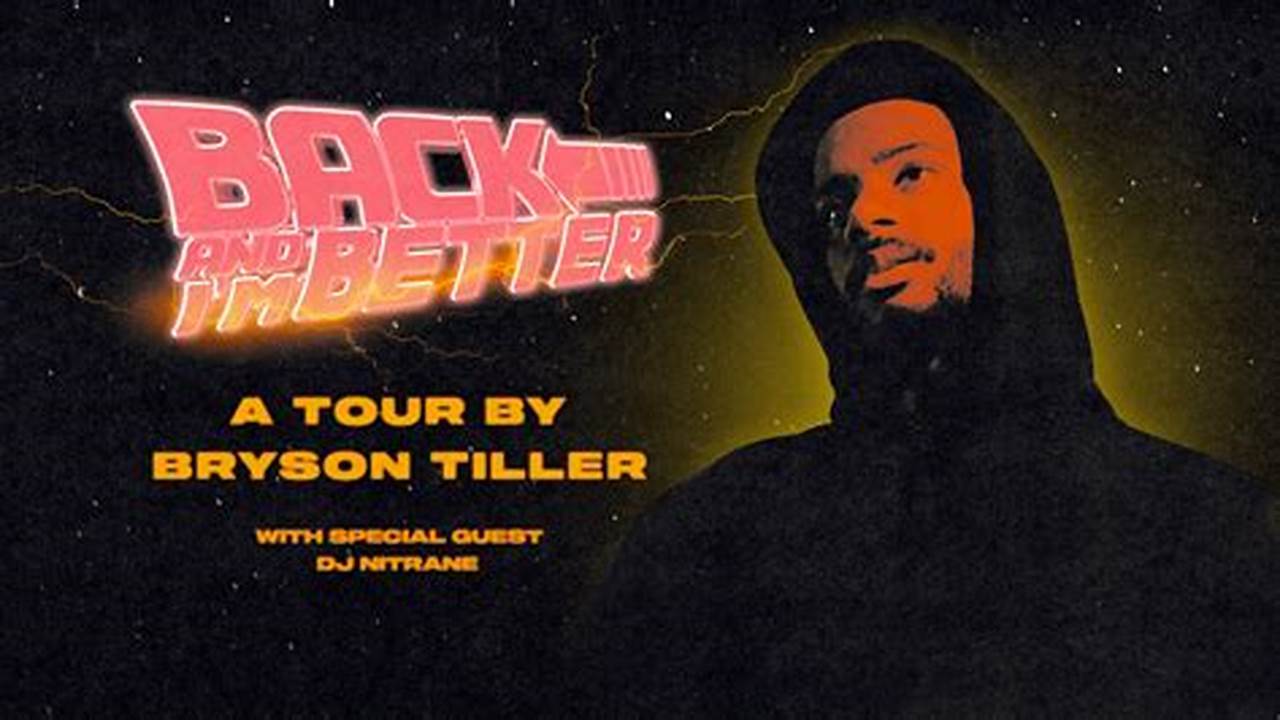 Back And I&#039;m Better Tour · Playlist · 21 Songs · 1.4K Likes Bryson Tiller Setlist 2023, 2024
