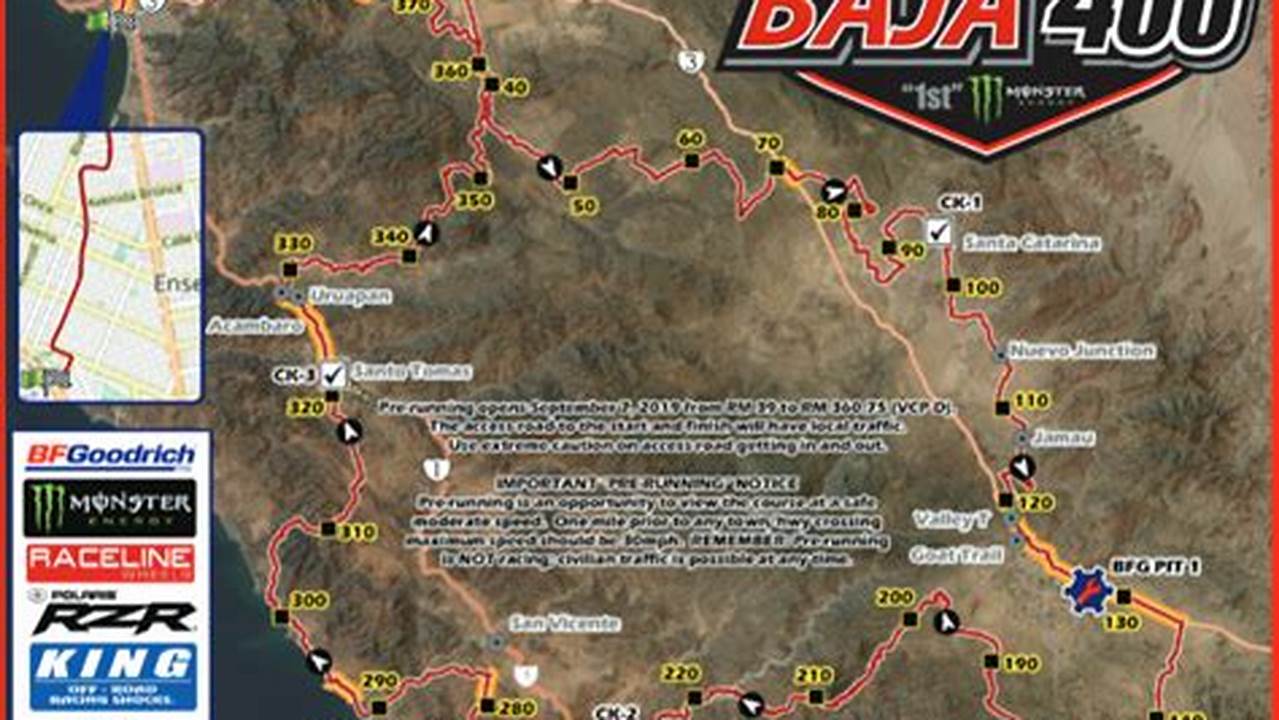 Baja 400 Map 2024