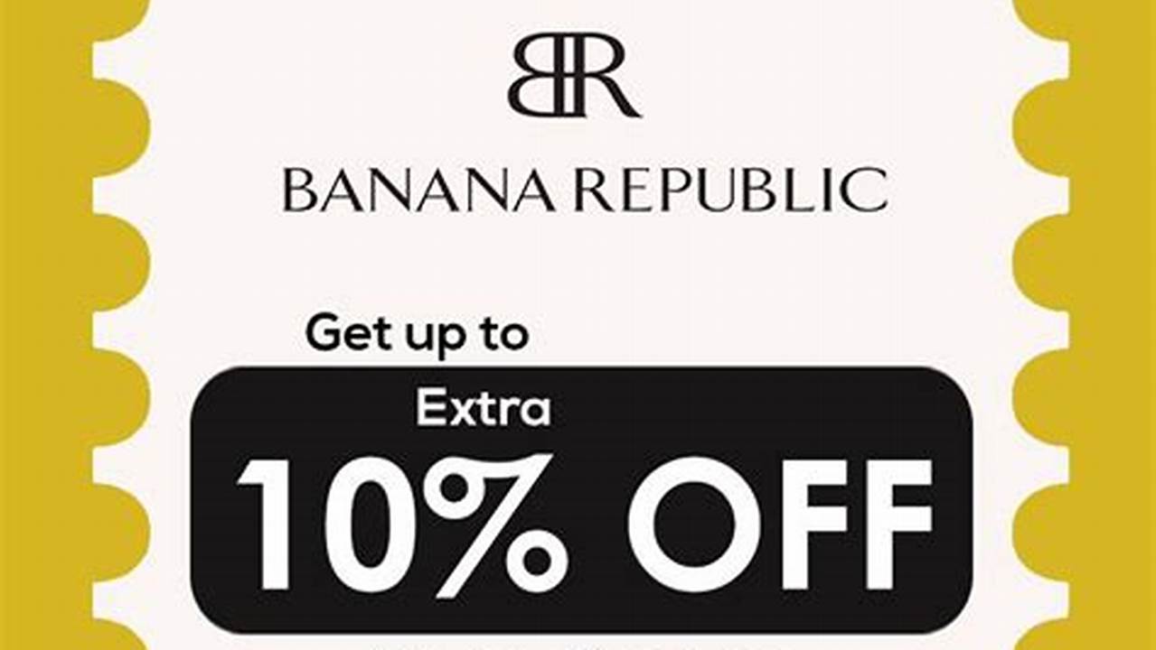 Banana Republic Discount Code 2024