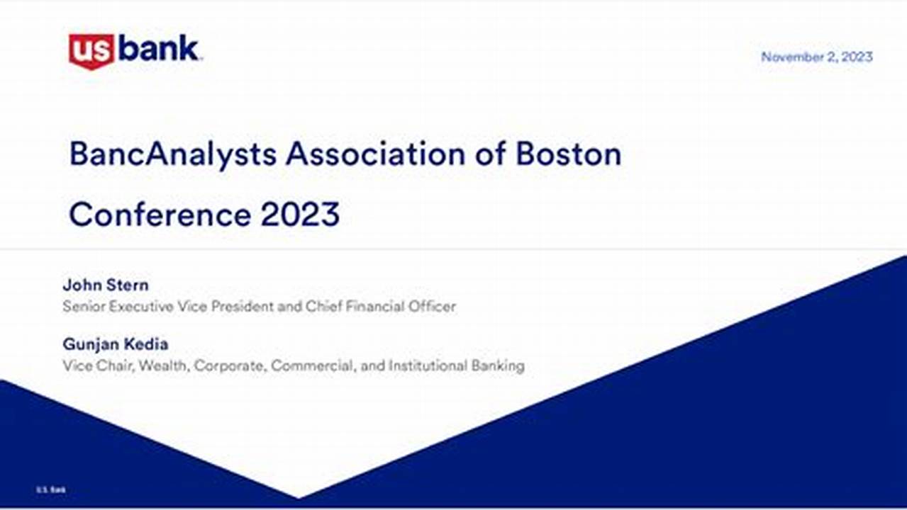 Bancanalysts Association Of Boston Conference 2024