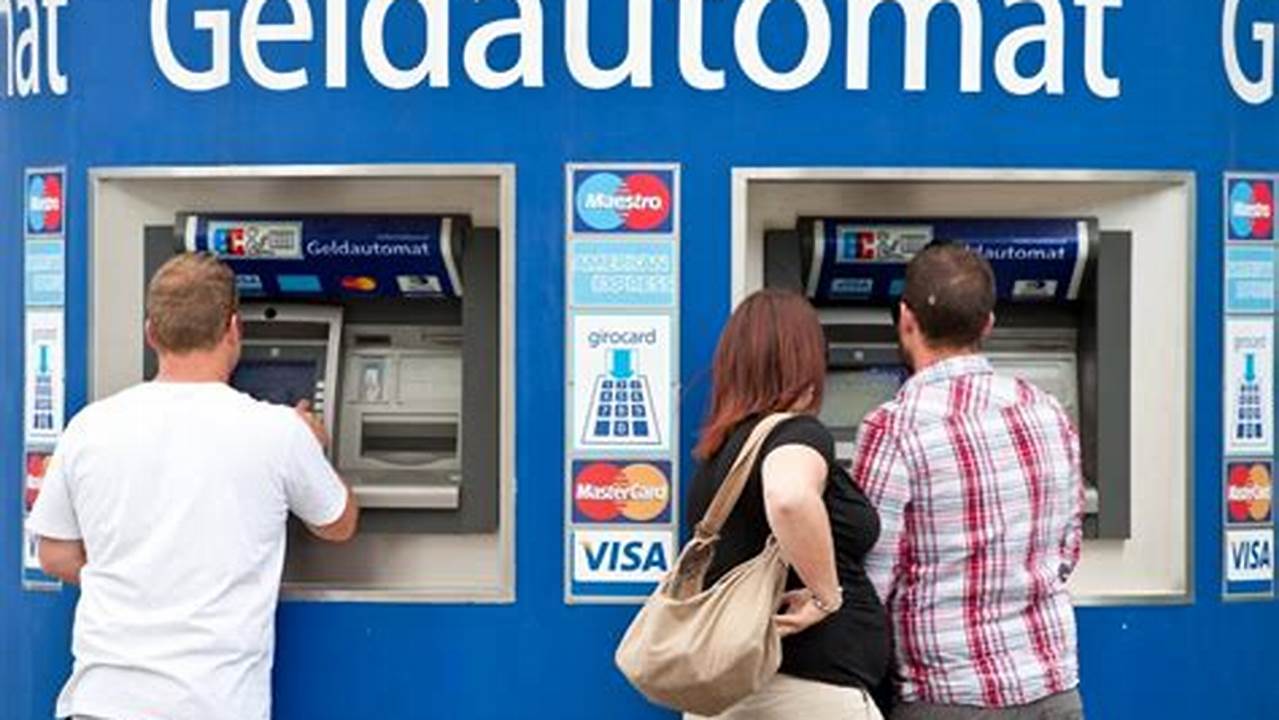 Bargeld Abheben An Geldautomaten, Wo