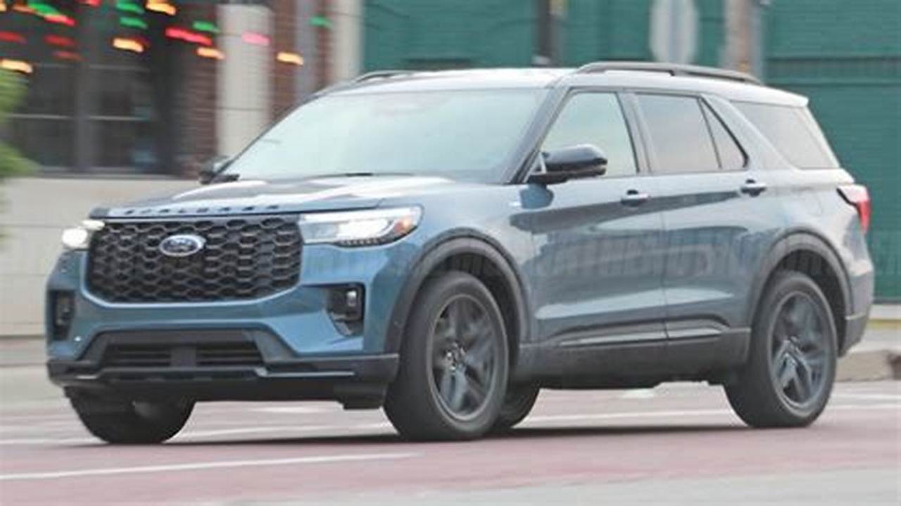 Based On Recent Spy Photos, We Know That The 2024 Ford Explorer Is Getting A New Face., 2024