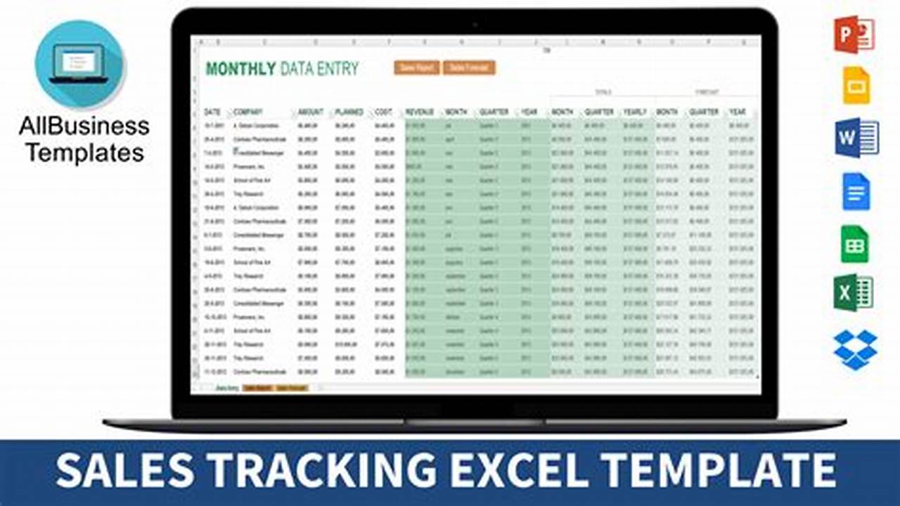 Basic Excel Templates For Sales Tracking