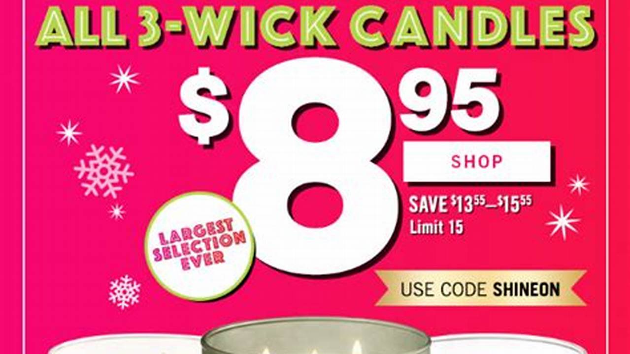 Bath And Body Works Candle Sale 2024