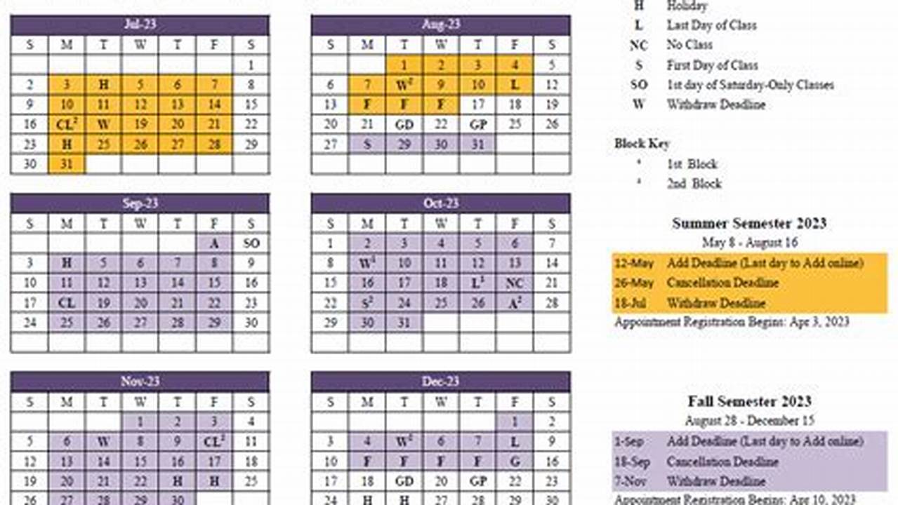 Baylor 2024 Fall Calendar Dates Schedule