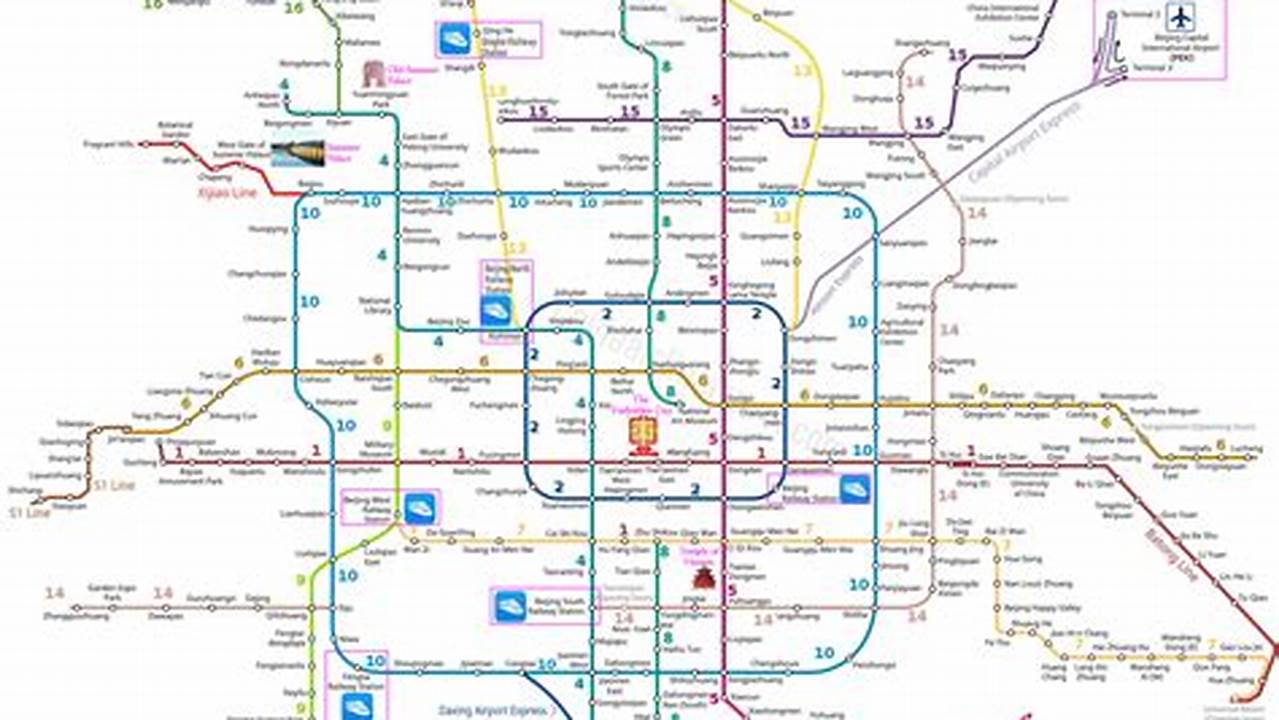 Beijing Subway Map 2024