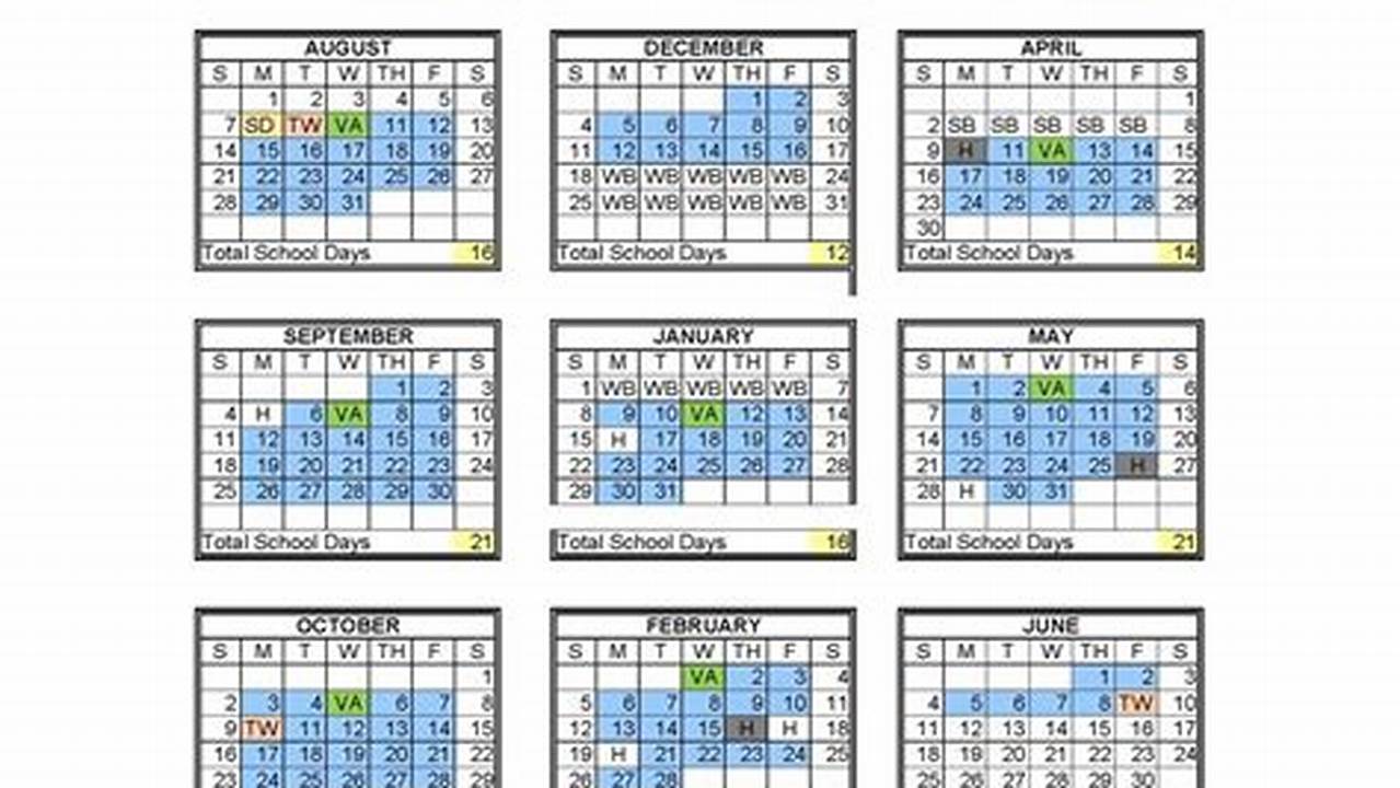 Belleville School Calendar 2024-2024