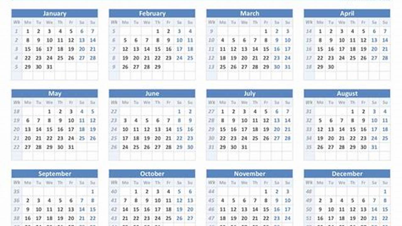 Benefits Of A 2024 Calendar With Week Numbers