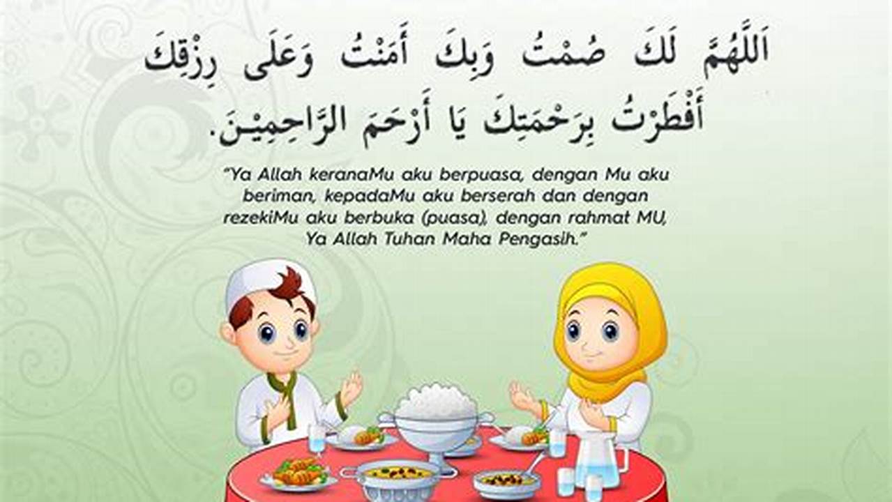 Berdoa Saat Berbuka Puasa, Ramadhan