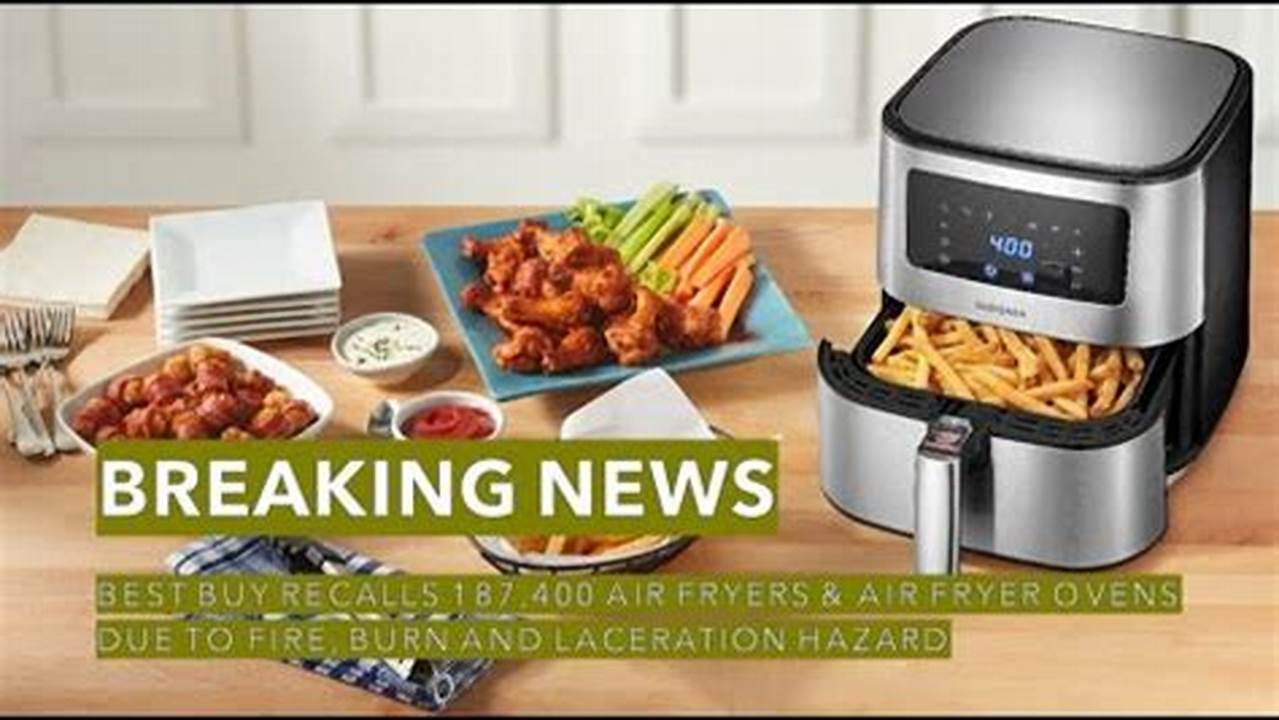 Best Buy Recalls Insignia Air Fryers And Air Fryer Ovens Due To Fire, Burn And Laceration Hazards., 2024