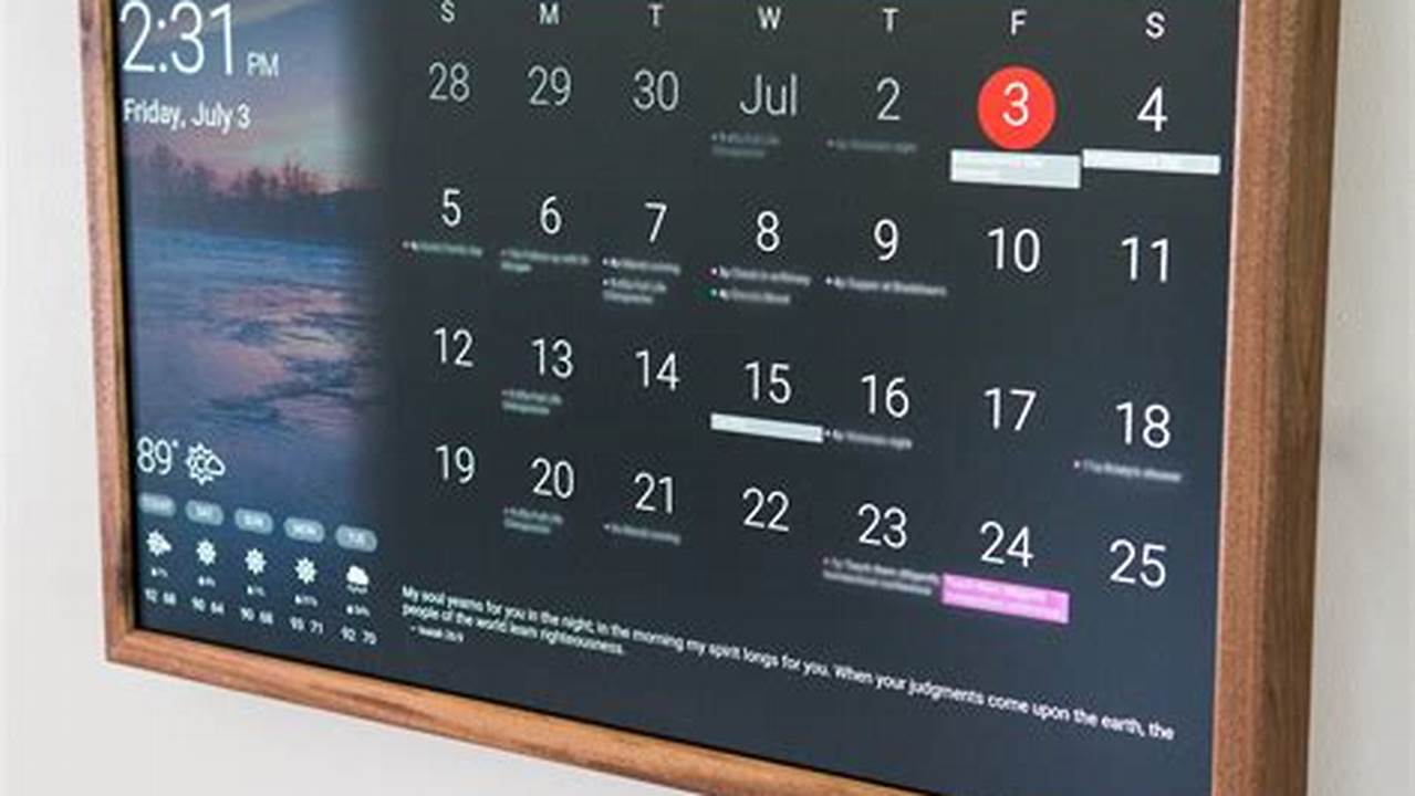 Best Home Digital Calendar