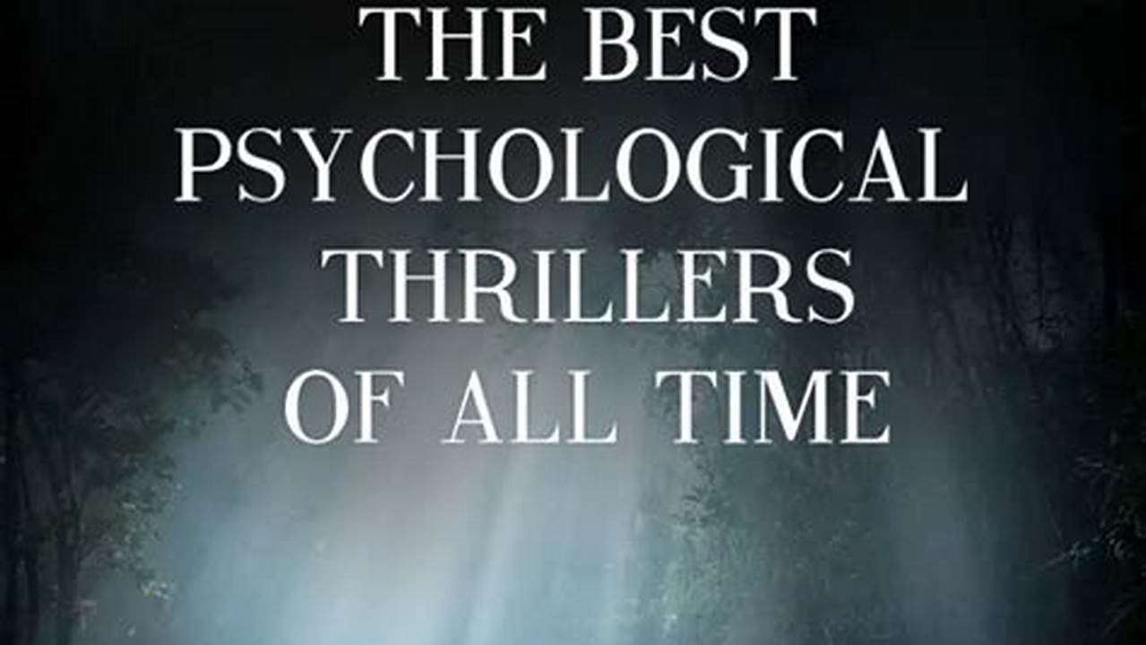 Best New Psychological Thriller Books 2024 Pdf