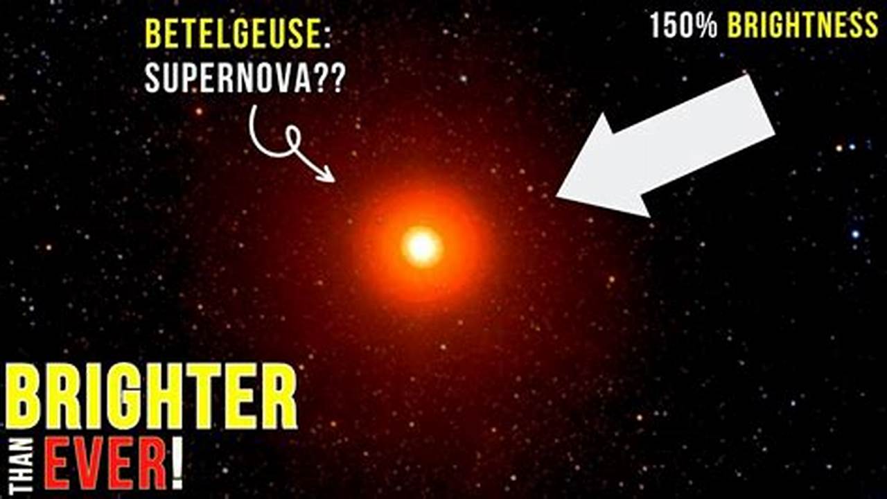 Betelgeuse Supernova April 2024
