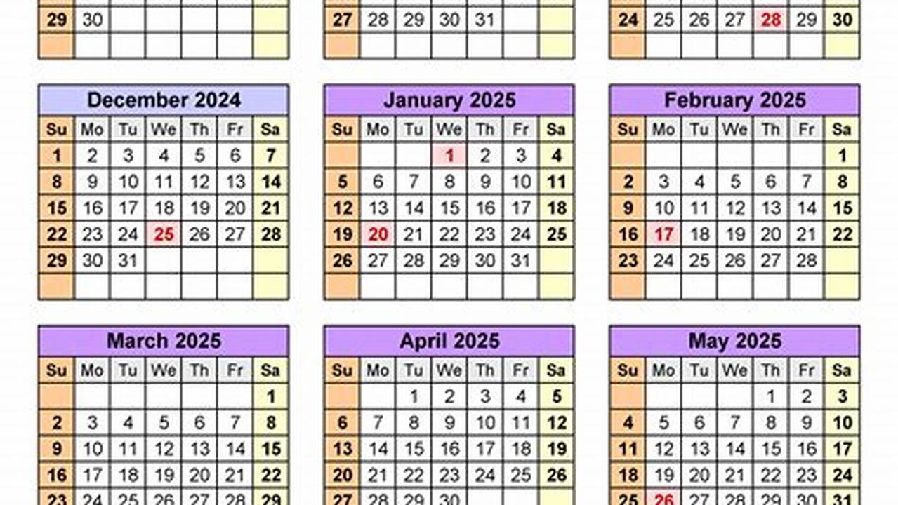 Bethel University Academic Calendar 2024-2025