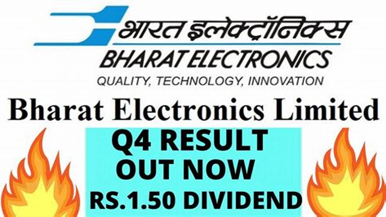 Bharat Electronics Q4 Results 2024 Date Sheet
