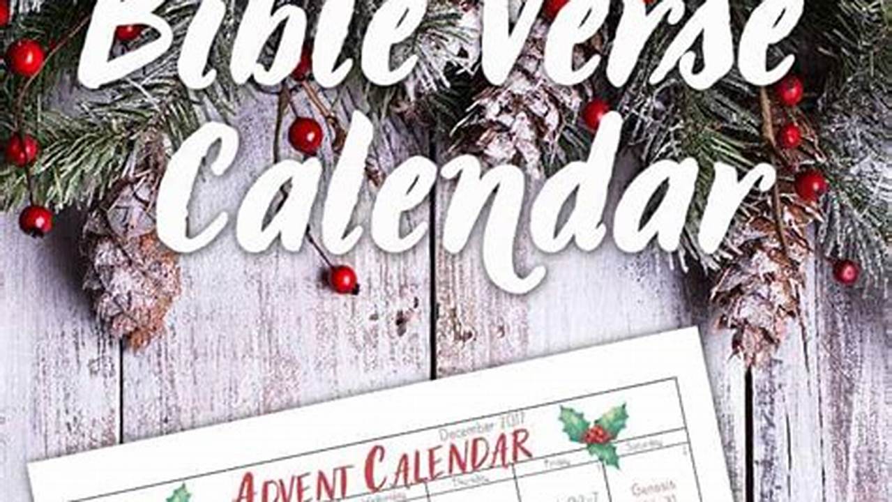 Bible Verse Advent Calendar
