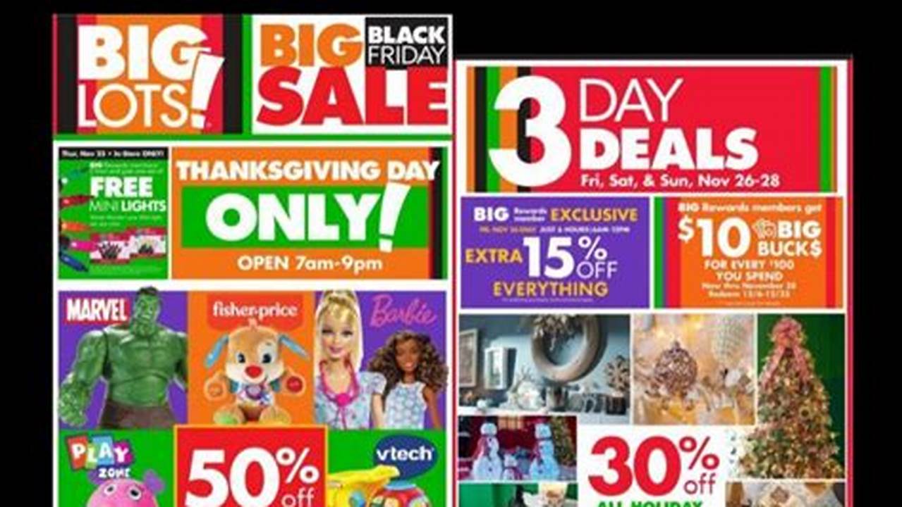 Big Lots Black Friday Sale 2024