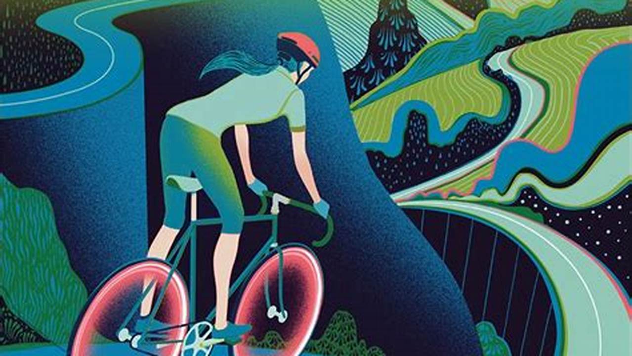 Bike Art Wall Calendar 2024